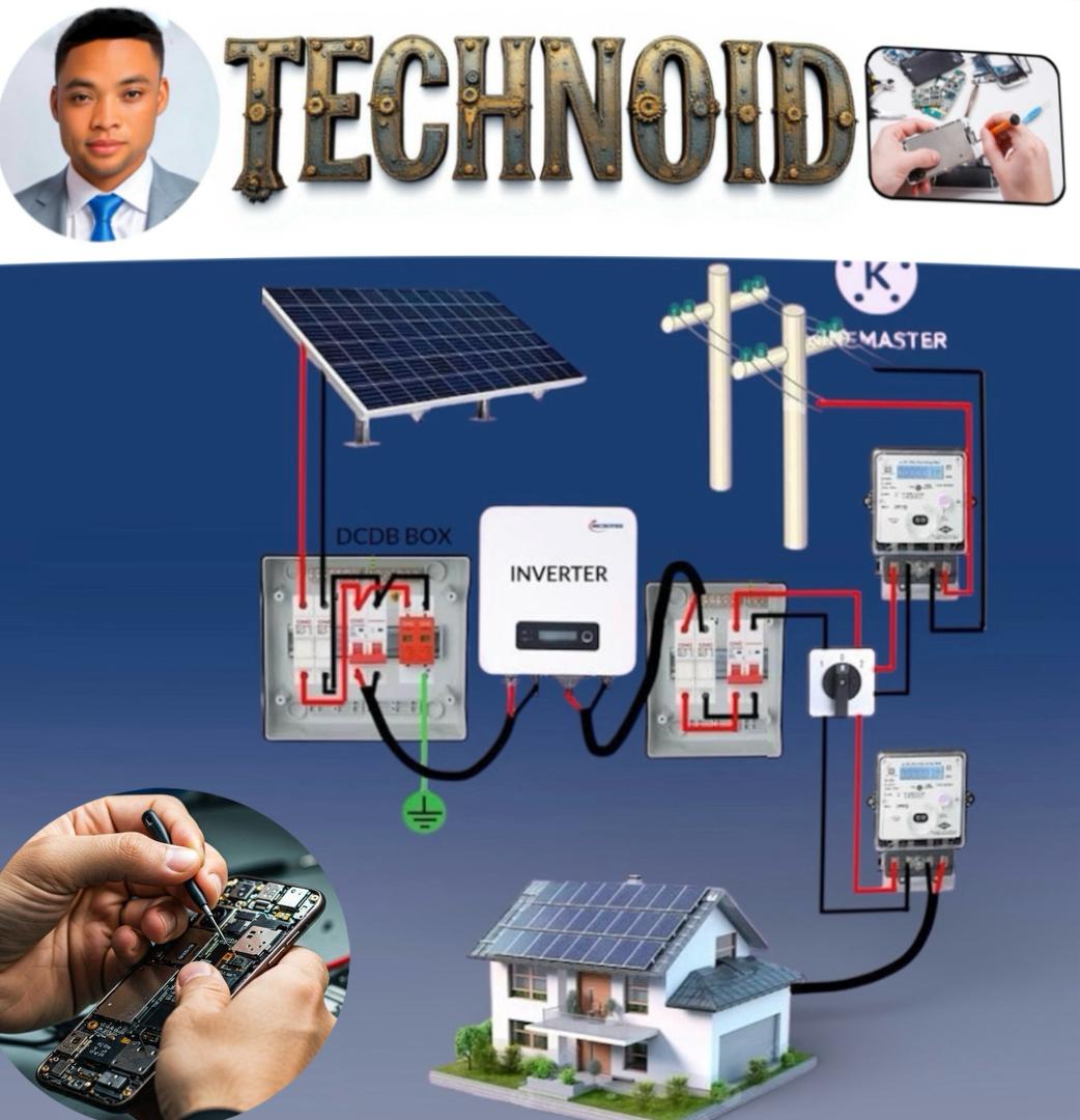 Technoid expert performing a device repair